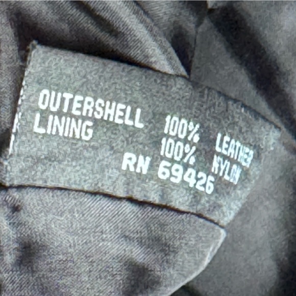 Vintage Wilson Men’s Leather Pants Size 32 Waist Black - Picture 6 of 7